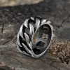 Weave Pattern Stainless Steel Ring sold by GTHIC