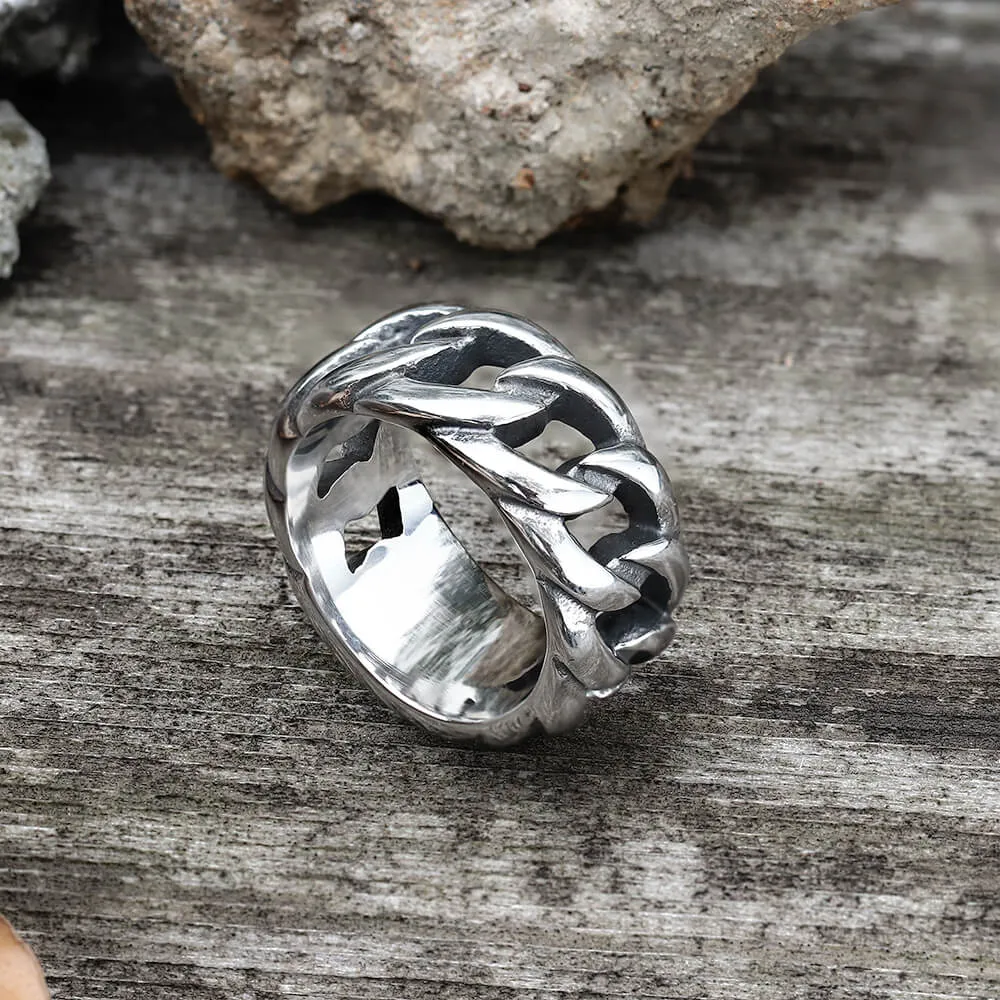 Weave Pattern Stainless Steel Ring sold by GTHIC product image thumbnail 4