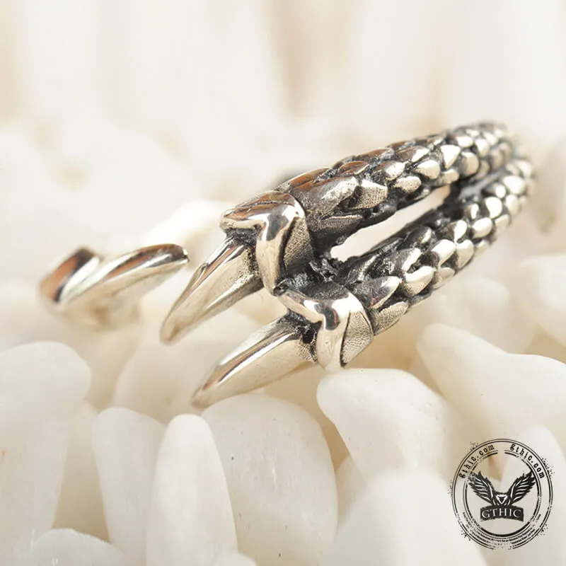 Dragon Claw Sterling Silver Open Ring sold by GTHIC product image thumbnail 4