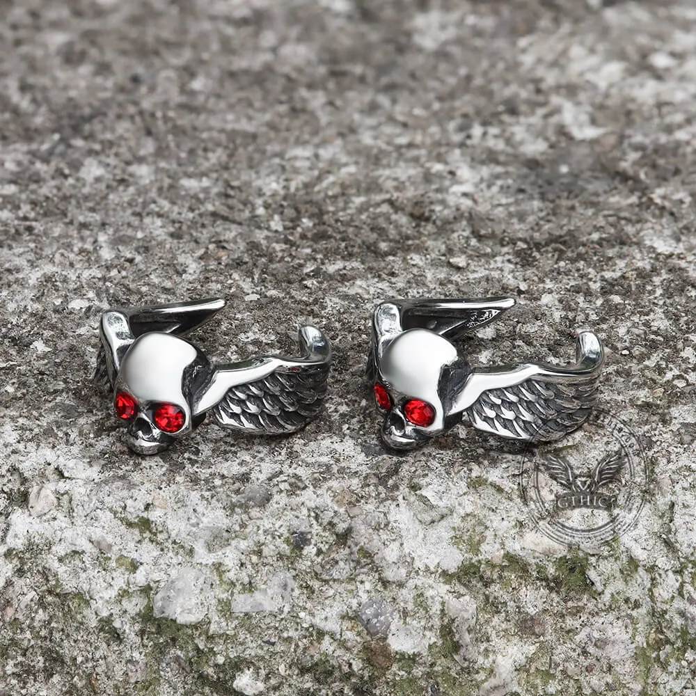 Free Soul Stainless Steel Biker Ear Cuffs sold by GTHIC product image thumbnail 5