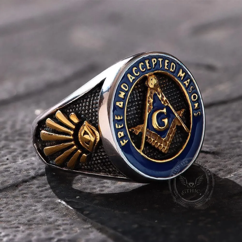 Eye Of Providence 316L Stainless Steel Masonic Ring sold by GTHIC product image thumbnail 5