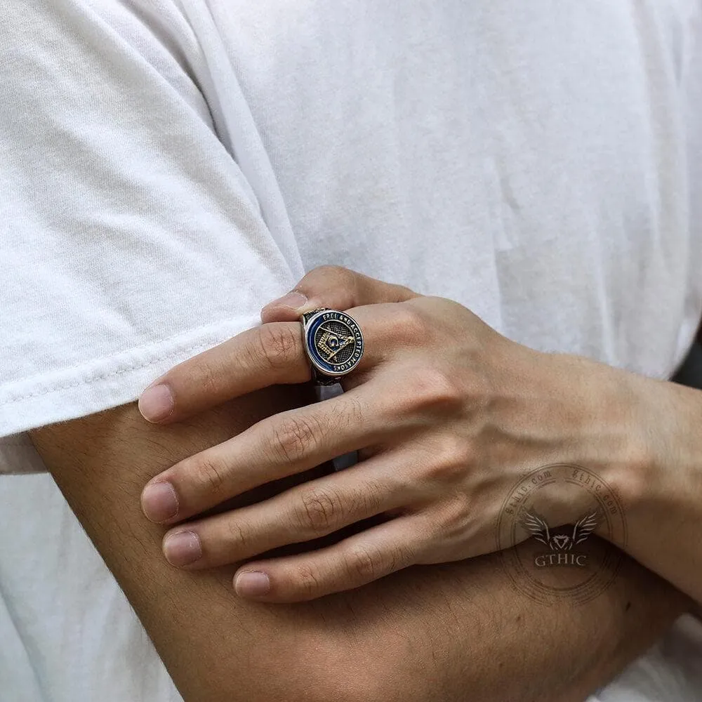 Eye Of Providence 316L Stainless Steel Masonic Ring sold by GTHIC product image thumbnail 3