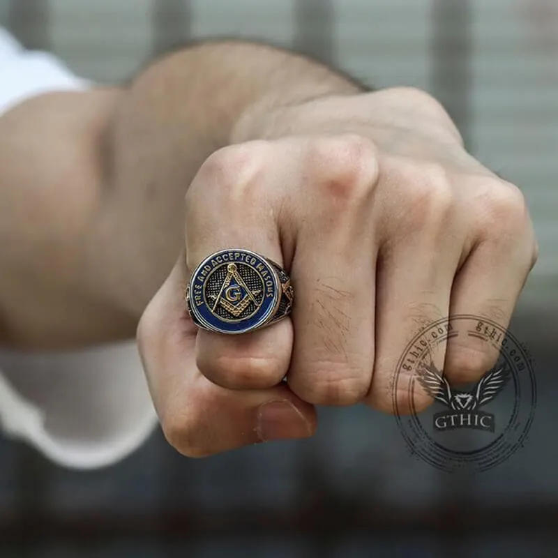 Eye Of Providence 316L Stainless Steel Masonic Ring sold by GTHIC product image thumbnail 2