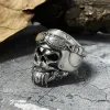 Helmet Skull Sterling Silver Ring sold by GTHIC