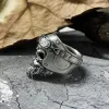 Helmet Skull Sterling Silver Ring sold by GTHIC