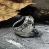 Helmet Skull Sterling Silver Ring sold by GTHIC