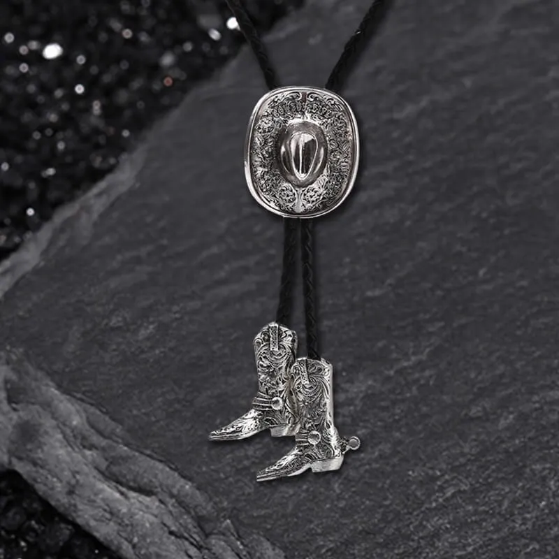 Classic Western Cowboy Hat Alloy Bolo Tie sold by GTHIC