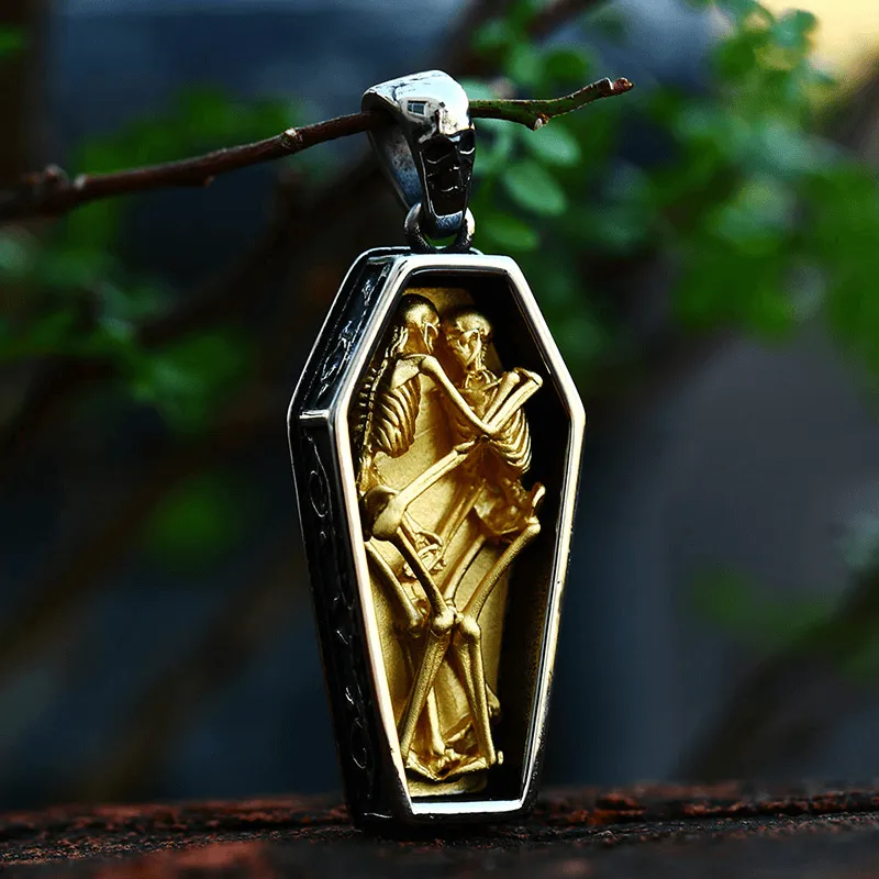 Eternal Lovers Stainless Steel Skull Pendant sold by GTHIC