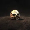 Matte Texture Sterling Silver Skull Ring sold by GTHIC