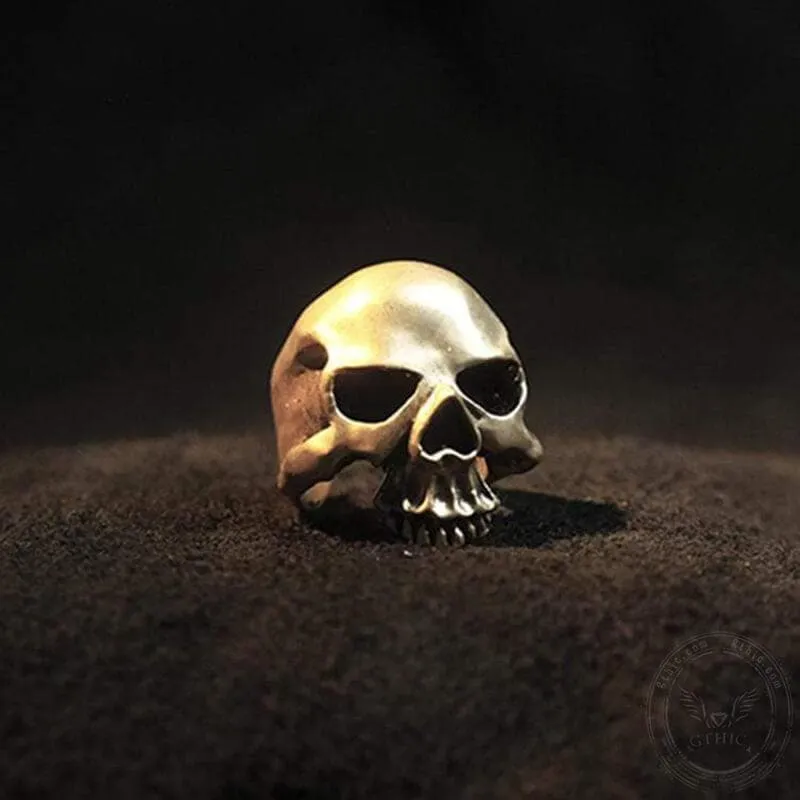 Matte Texture Sterling Silver Skull Ring sold by GTHIC product image thumbnail 3