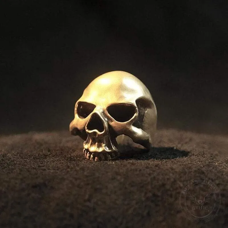Matte Texture Sterling Silver Skull Ring sold by GTHIC product image thumbnail 2