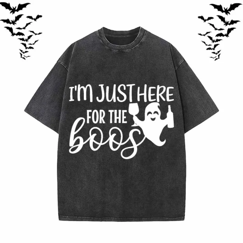 I’m Just Here For The Boos Short Sleeve T-shirt sold by GTHIC