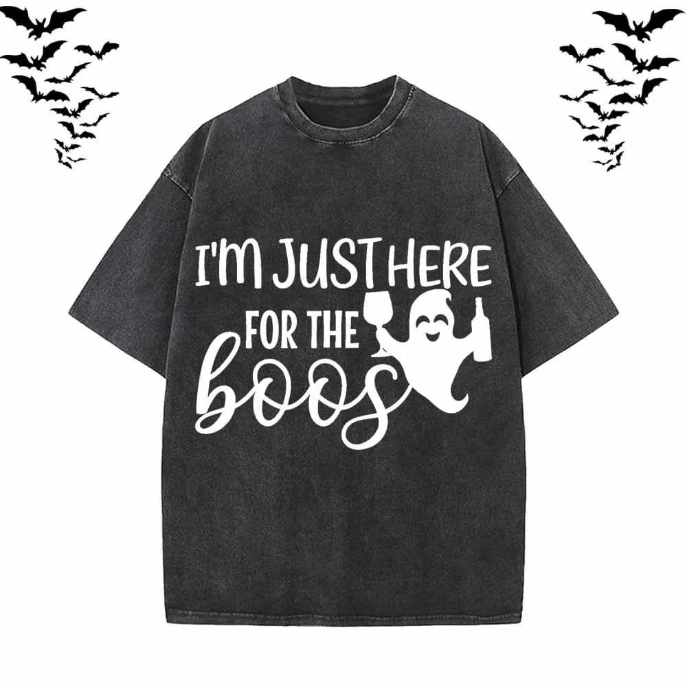I’m Just Here For The Boos Short Sleeve T-shirt sold by GTHIC