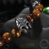 Spartan Stainless Steel Stone Bead Bracelet sold by GTHIC