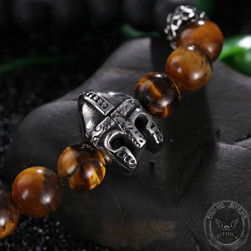 Spartan Stainless Steel Stone Bead Bracelet sold by GTHIC product image thumbnail 3