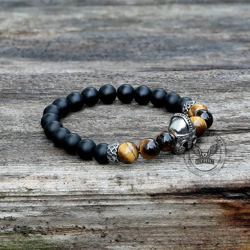 Spartan Stainless Steel Stone Bead Bracelet sold by GTHIC product image thumbnail 4