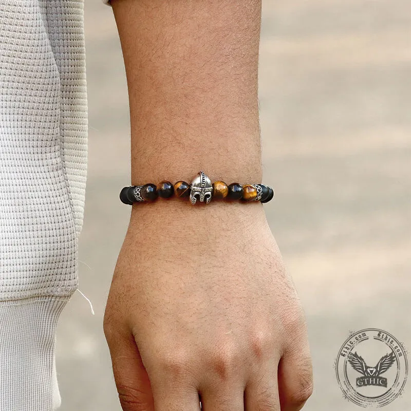 Spartan Stainless Steel Stone Bead Bracelet sold by GTHIC product image thumbnail 2