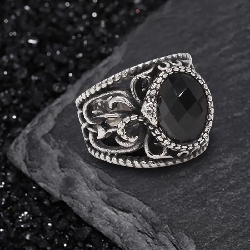 Vintage Hollow Design Stainless Steel Snake Ring sold by GTHIC product image thumbnail 4