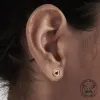 Triangle Geometric 18K Gold Stud Earrings sold by GTHIC
