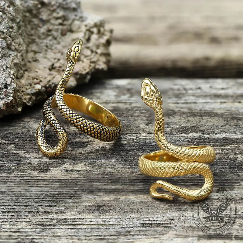Vintage Snake Stainless Steel Ring sold by GTHIC product image thumbnail 3