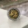 King of the Prairie Sterling Silver Lion Ring sold by GTHIC
