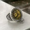 King of the Prairie Sterling Silver Lion Ring sold by GTHIC