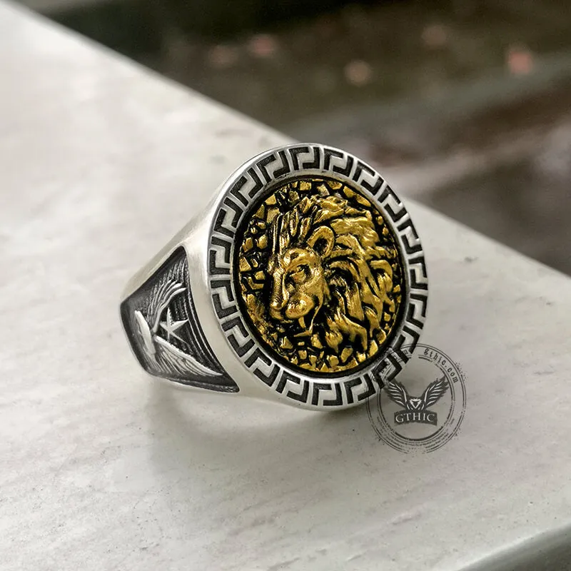 King of the Prairie Sterling Silver Lion Ring sold by GTHIC product image thumbnail 2