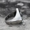 Spades Stainless Steel Skull Ring sold by GTHIC
