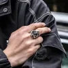 Spades Stainless Steel Skull Ring sold by GTHIC