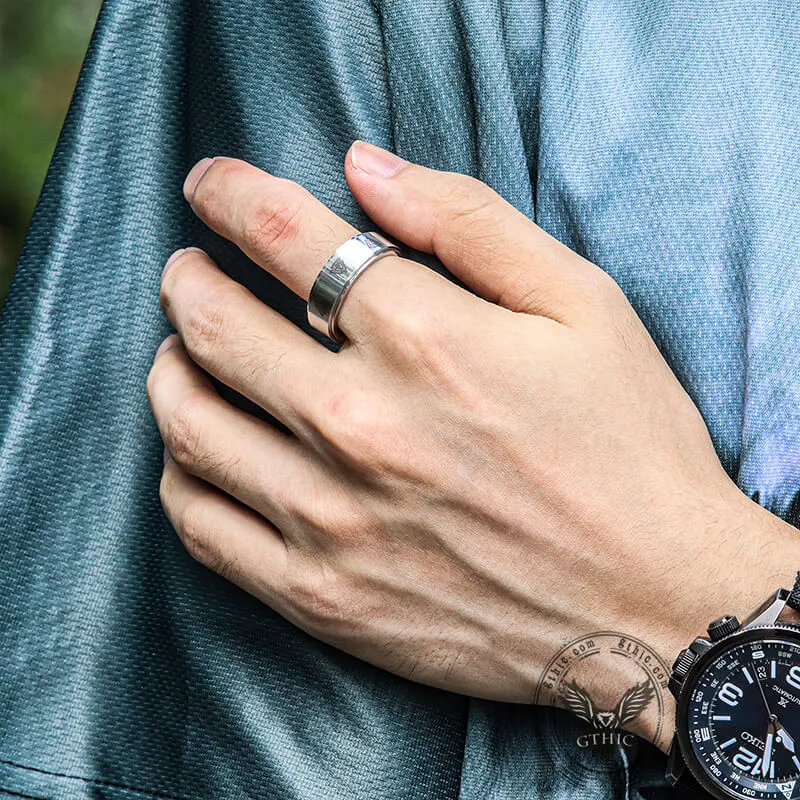 Valknut Runes Stainless Steel Spinner Ring sold by GTHIC product image thumbnail 3