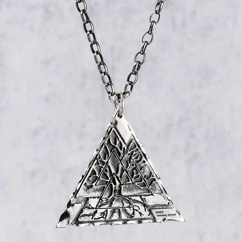 Valknut Life of Tree 925 Silver Viking Pendant sold by GTHIC product image thumbnail 2
