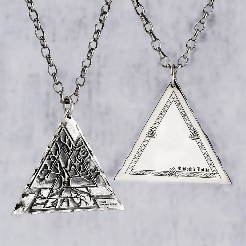 Valknut Life of Tree 925 Silver Viking Pendant sold by GTHIC product image thumbnail 4