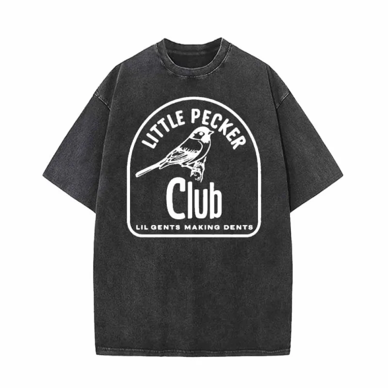 Little Pecker Club Vintage Washed T-shirt sold by GTHIC