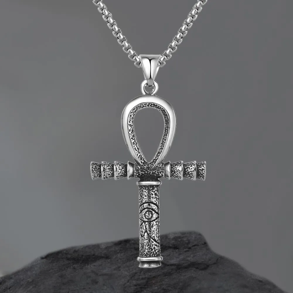 Ankh Eye of Horus Stainless Steel Pendant sold by GTHIC
