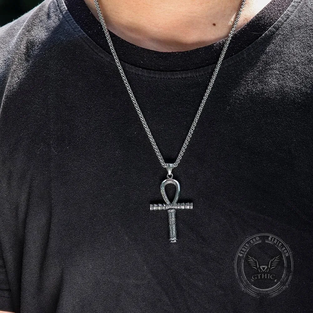 Ankh Eye of Horus Stainless Steel Pendant sold by GTHIC product image thumbnail 2