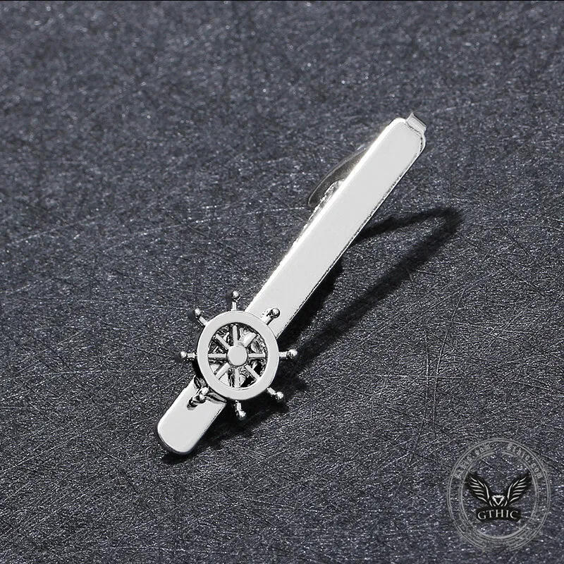 Minimalist Rudder Design Brass Tie Clip sold by GTHIC product image thumbnail 5