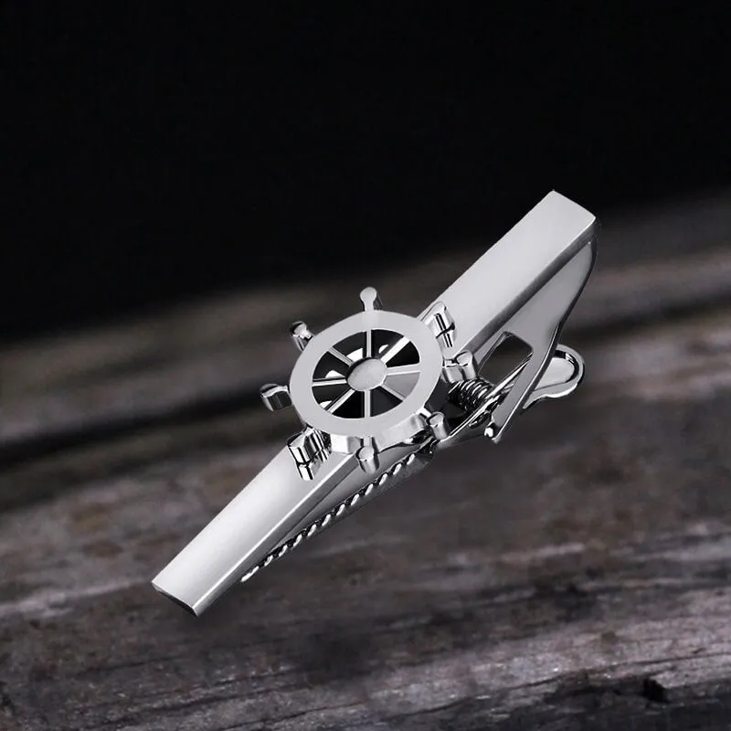 Minimalist Rudder Design Brass Tie Clip sold by GTHIC