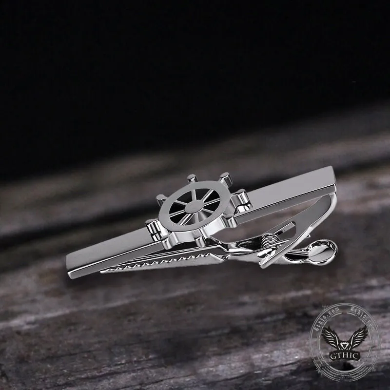 Minimalist Rudder Design Brass Tie Clip sold by GTHIC product image thumbnail 3