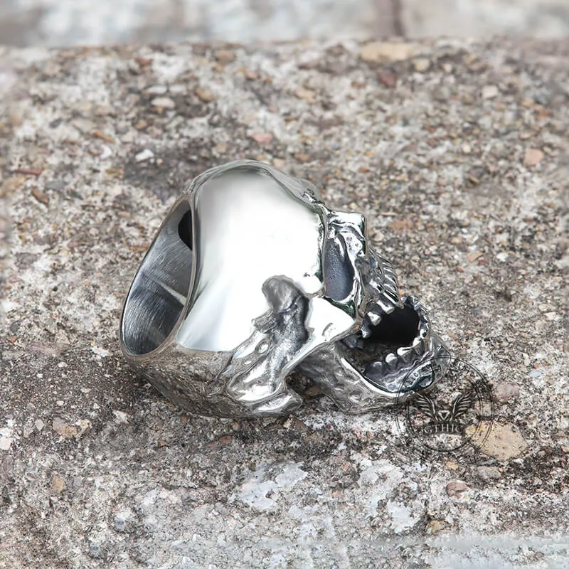 Roaring Stainless Steel Skull Ring sold by GTHIC product image thumbnail 5