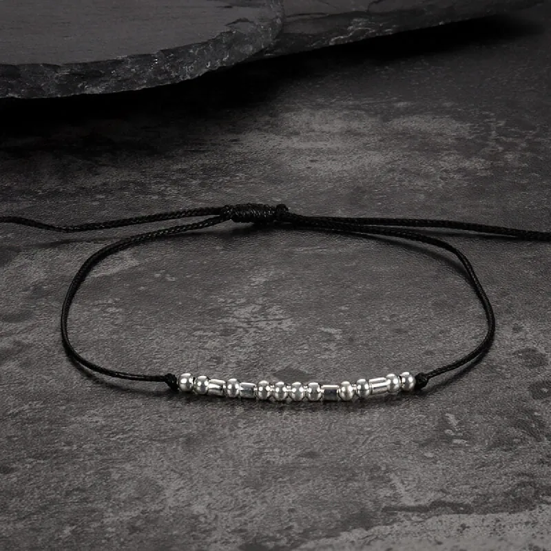 Friend Morse Code Sterling Silver Bracelet sold by GTHIC