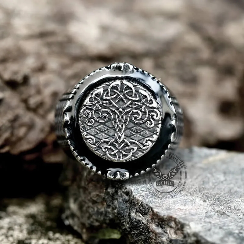 Epoxy Yggdrasil Stainless Steel Viking Ring sold by GTHIC product image thumbnail 4
