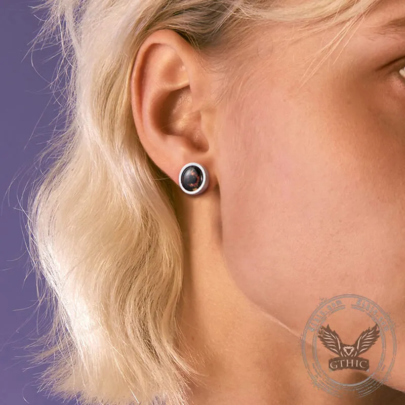 12 Constellation Zodiac Stainless Steel Luminous Stud Earrings sold by GTHIC product image thumbnail 2