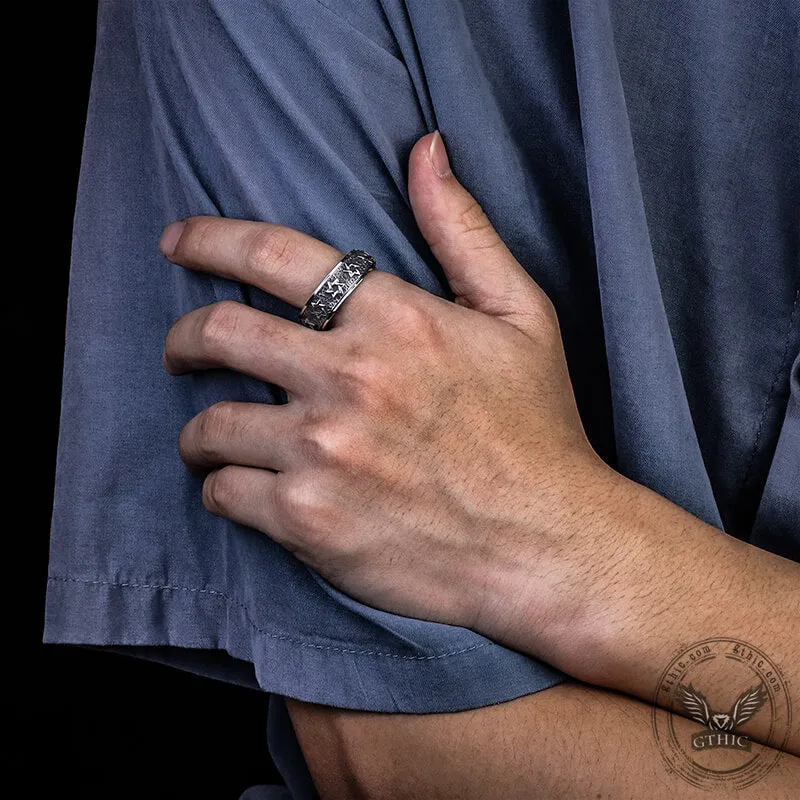 Vintage Hexagram Stainless Steel Spinner Ring sold by GTHIC product image thumbnail 2