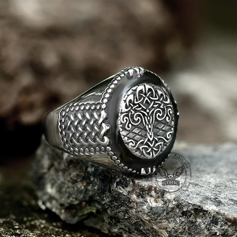 Epoxy Yggdrasil Stainless Steel Viking Ring sold by GTHIC product image thumbnail 5