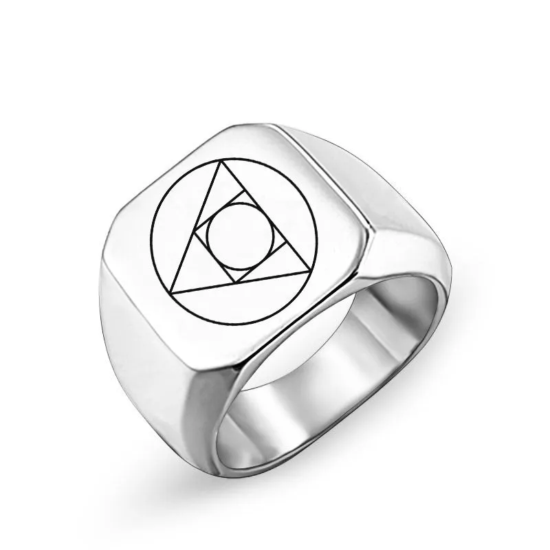 Philosopher Stone Stainless Steel Occultism Ring sold by GTHIC product image thumbnail 4