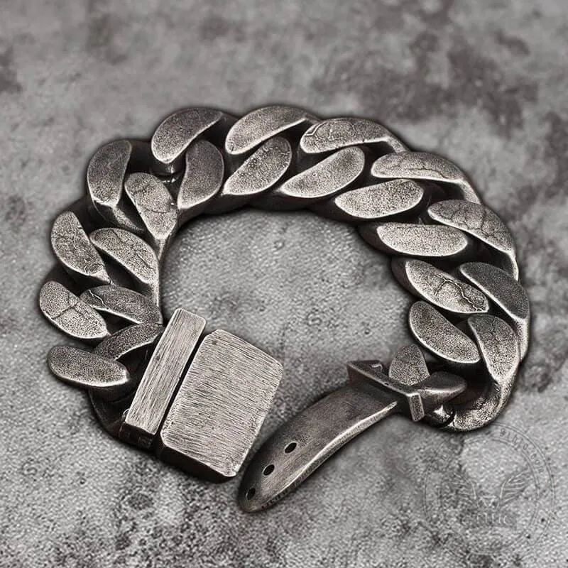 Punk Cuban Chain Stainless Steel Bracelet sold by GTHIC product image thumbnail 4