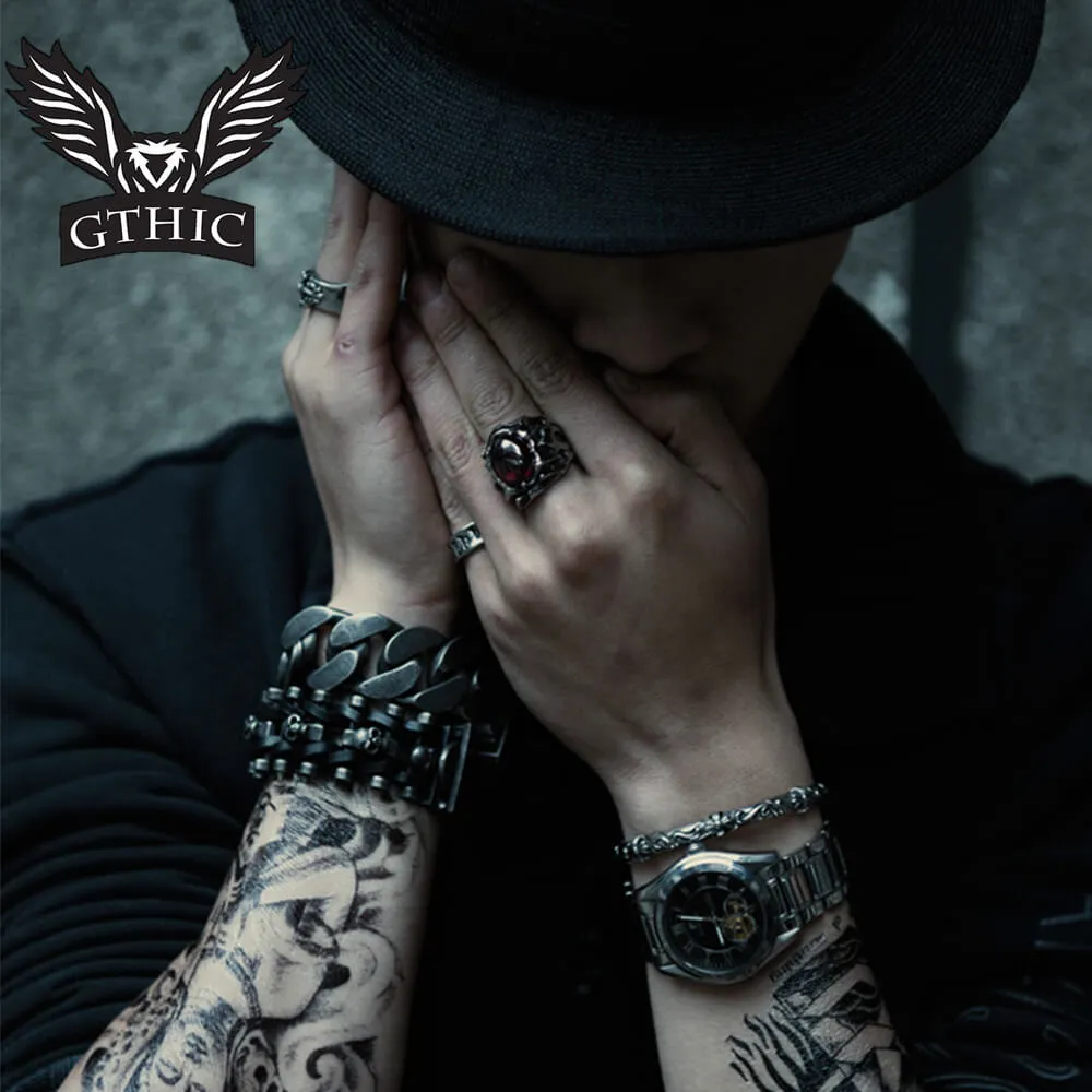 Punk Cuban Chain Stainless Steel Bracelet sold by GTHIC product image thumbnail 3