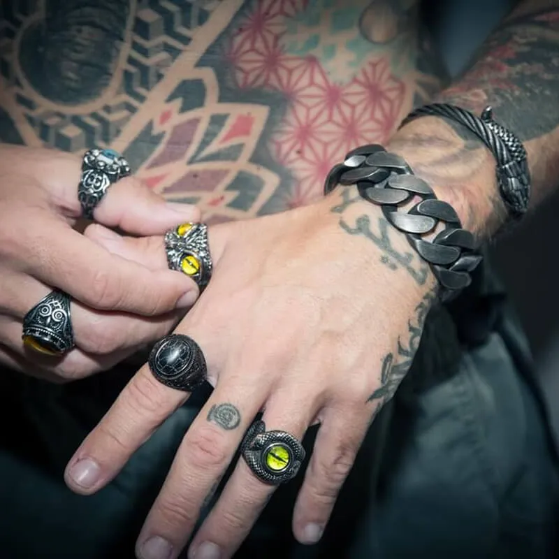 Punk Cuban Chain Stainless Steel Bracelet sold by GTHIC product image thumbnail 2