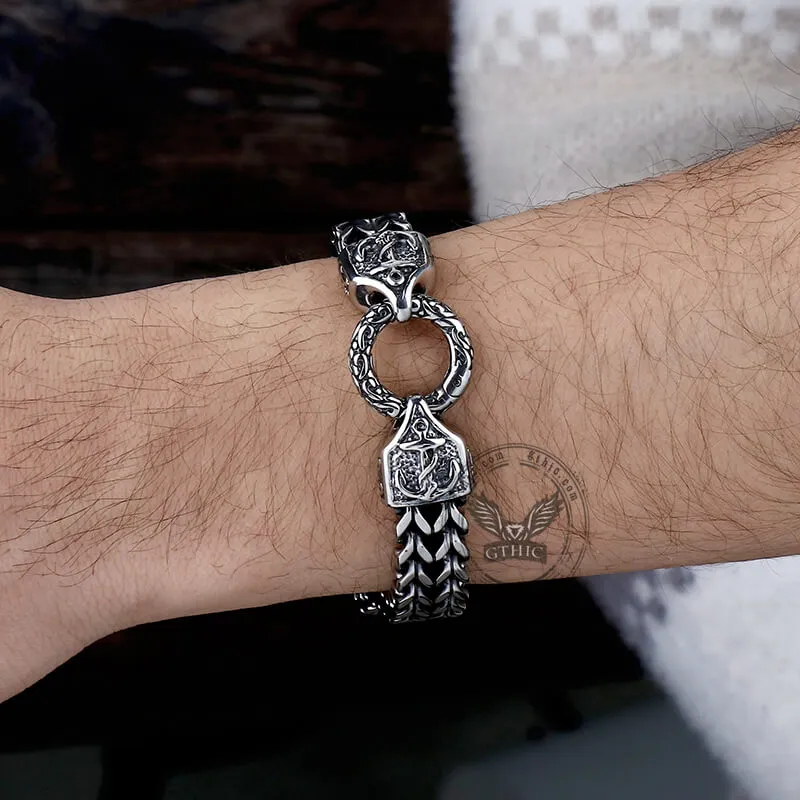 Simple Anchor Stainless Steel Wheat Chain Bracelet sold by GTHIC product image thumbnail 2