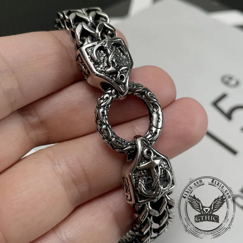 Simple Anchor Stainless Steel Wheat Chain Bracelet sold by GTHIC product image thumbnail 3